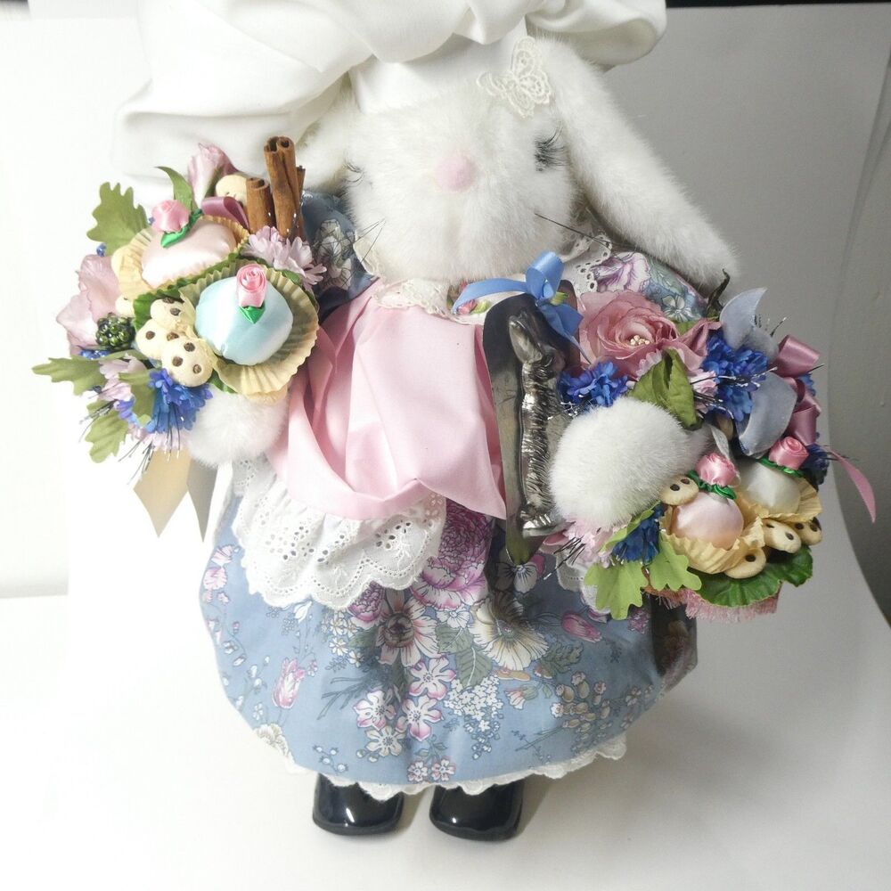 Apple Whimseys Confectioner Bunny Plush 18" 1990 Vintage LTD Ed 28/100